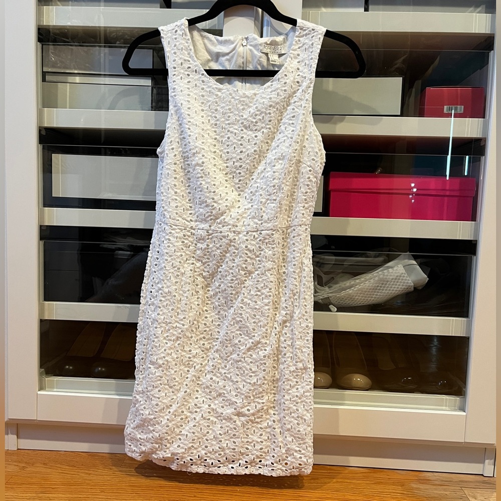 Semi casual, formal forever 21 white dress